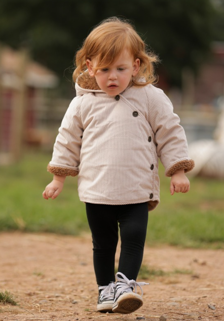 Baby Coat and Hat in Oatmeal