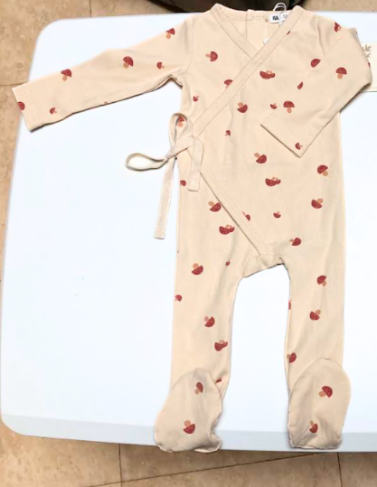 Mushroom Print Footie