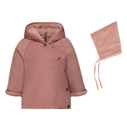 Baby Coat and Hat in Mauve