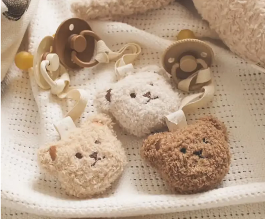 Sherpa Teddy Pacifier Holder