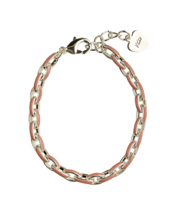 Pink and Silver Link Bracelet