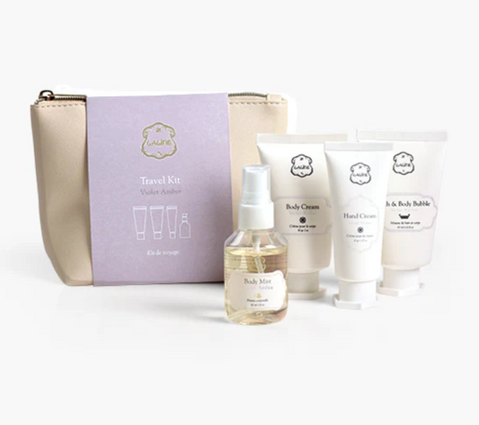 5-Piece Travel Case in Violet Amber