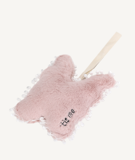 Pink Butterfly Rattle + Paci Holder