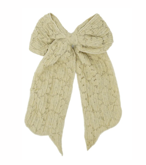 Large Winter Lace Clip in Natural