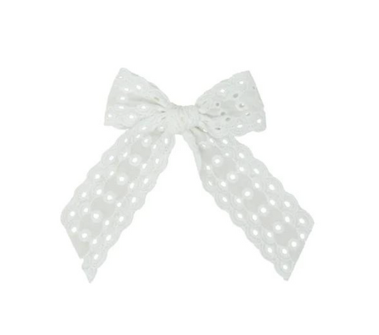Eyelet Clip in White - Small