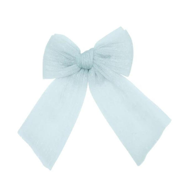 Tulle Dots Clip in Blue - Medium