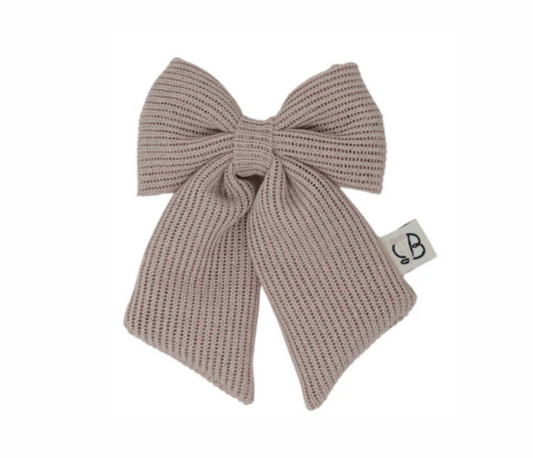 Crochet Knit Clip in Mauve - Medium