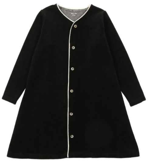 Velour Nightgown in Black