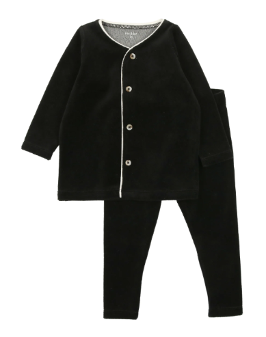 Velour Loungewear in Blackest Black