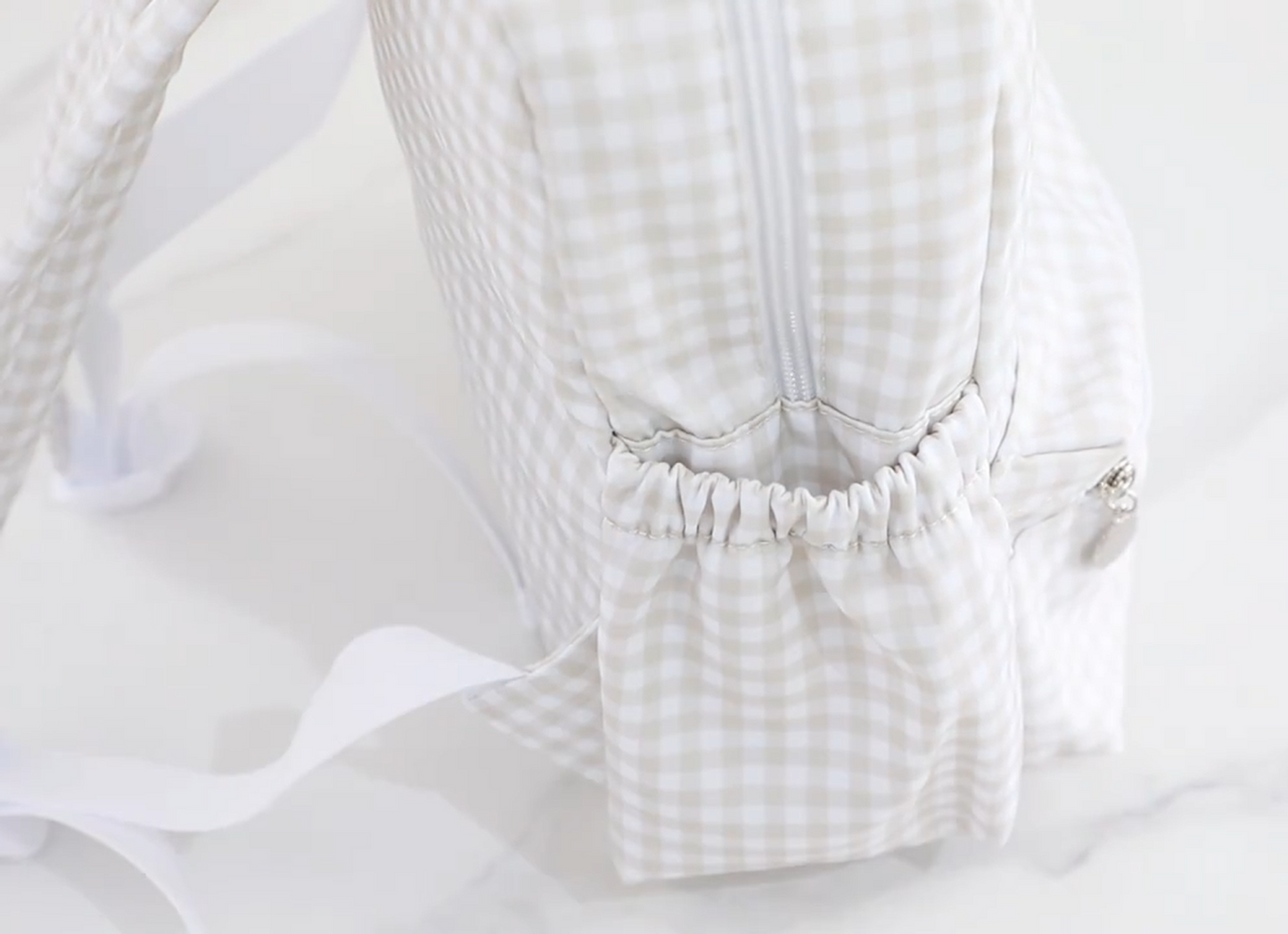 Gingham Backpack