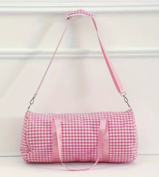 Gingham Duffel Bag