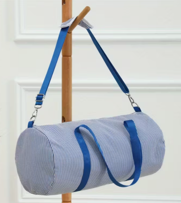 Seersucker Duffel Bag