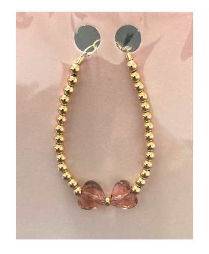 Gold Beads with Bow