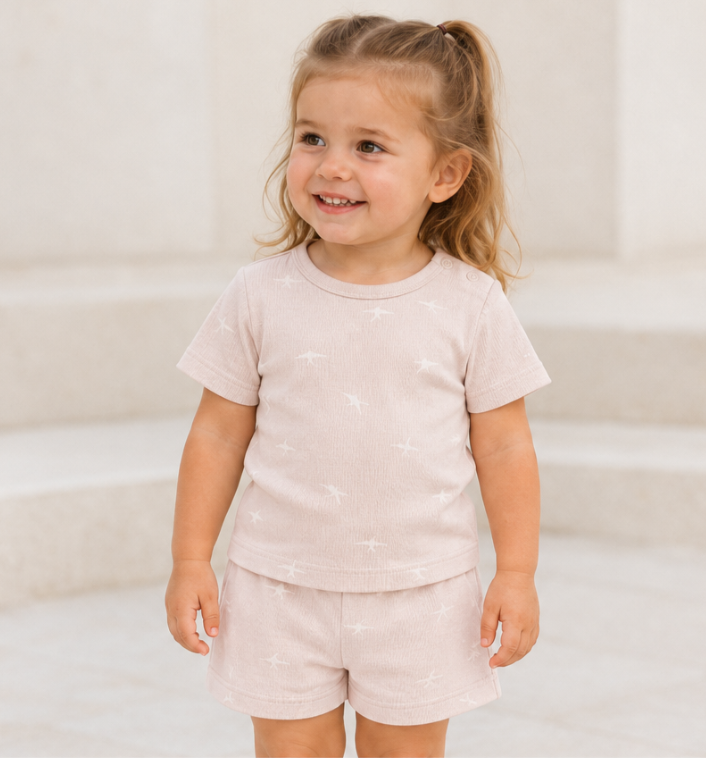 Birds Set in Muted Pink - 18m, 2t and 3t