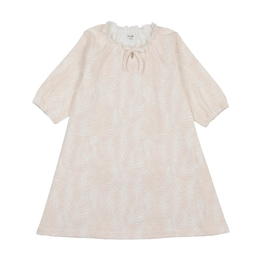 Tropical Print Nightgown in Sand Pink