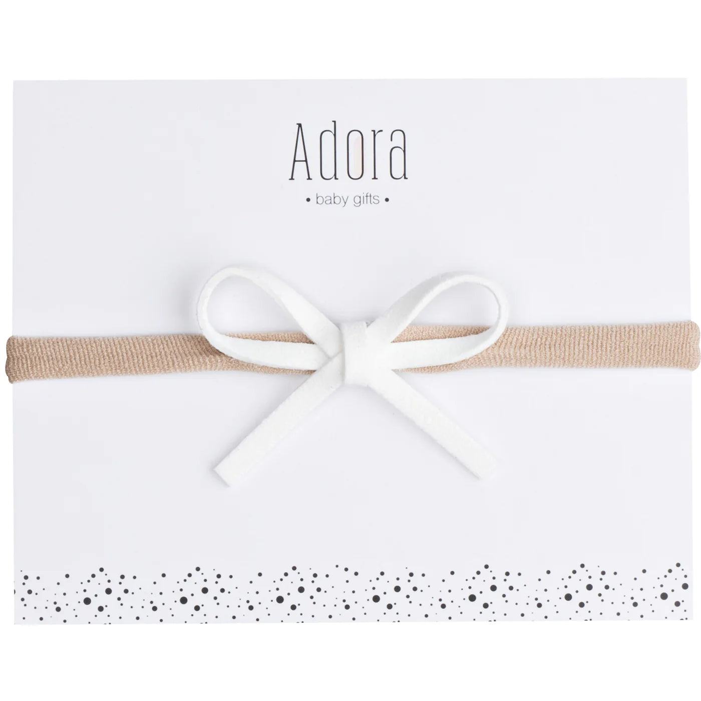 Mini Classic Headband in White