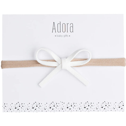 Mini Classic Headband in White