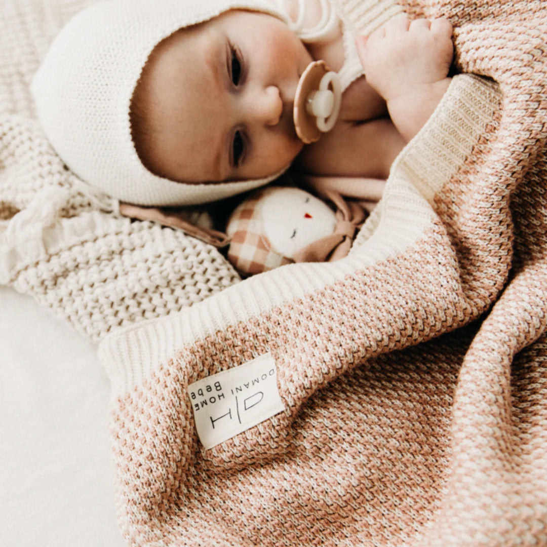 DH Brunello Baby Blanket in Rose