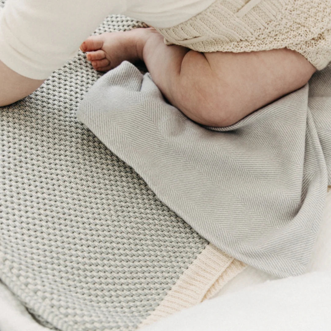 DH Brunello Baby Blanket in Lake