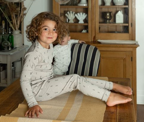 Swan Print Modal Loungewear in French Chateau
