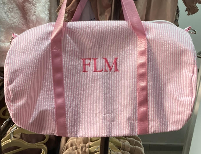 Seersucker Duffel Bag