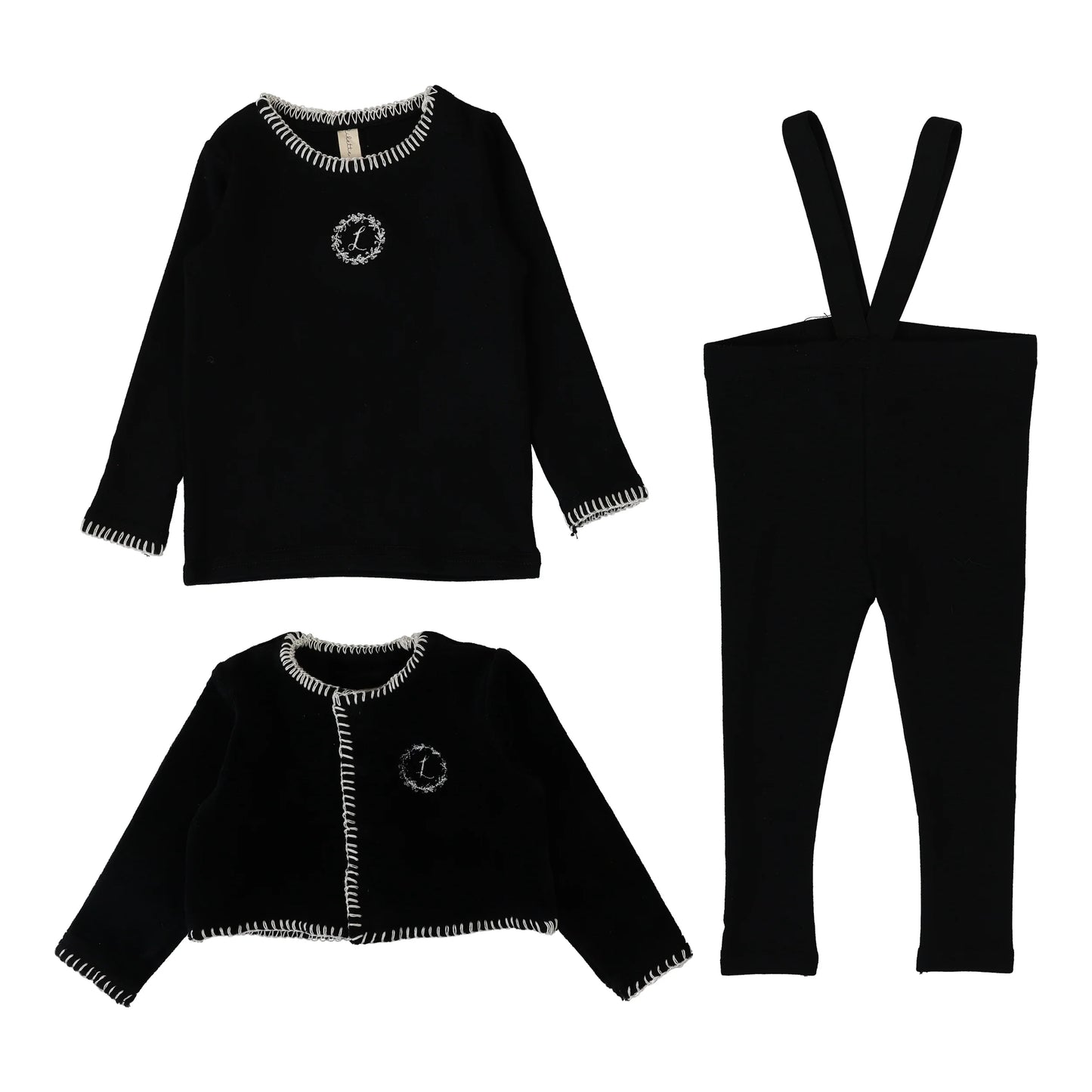 Lil Legs Velour Cardi Lounge Set